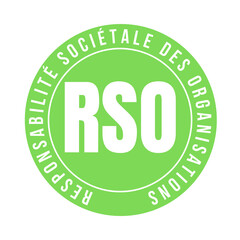 Symbole RSO responsabilité sociétale des organisations