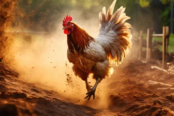 Rolgordijnen Rooster in the farm © Pinklife
