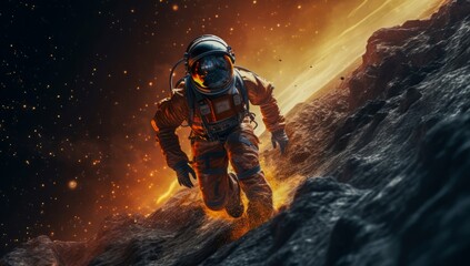 Obraz premium 宇宙の勇者
