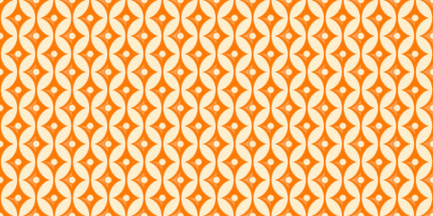 Vector illustration of circles and rhombuses in shades of orange perfect for print fashion design, Halloween, wallpaper, scrapbook and decoration