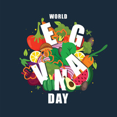 An Illustration for World Vegan Day