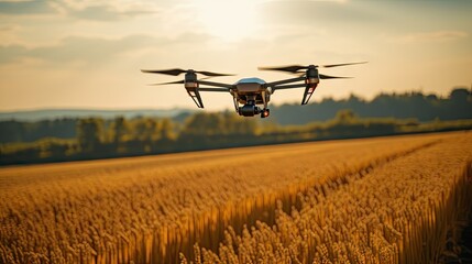 Fototapeta na wymiar Revolutionizing Agriculture: The Future with Drones and AI