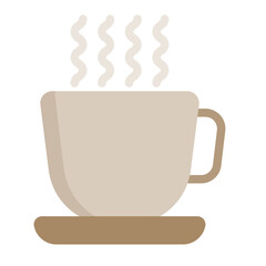 coffee icon flat style vector