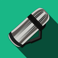 Vector flat style with long shadow