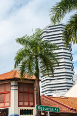 Fototapeta na wymiar Singapore, Kampung Glam District, HDR Image