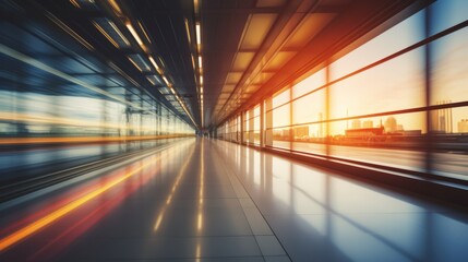 Fototapeta premium Family traveling - Airport