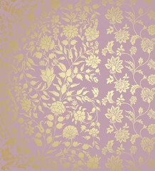 Obraz premium wedding card design, traditional paisley floral pattern , royal India 