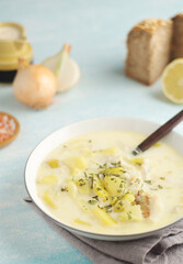 Cullen Skink, traditional fish soup, Scottish cuisine