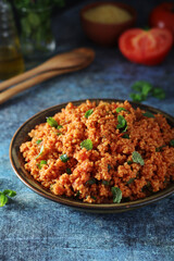 A traditional Turkish bulgur salad - Kisir