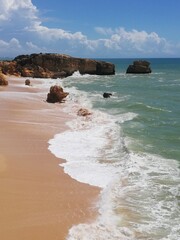 Fototapeta na wymiar Beautiful Beach in Algarve, Portugal