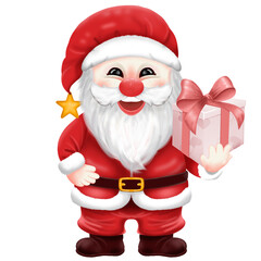 santa claus with gifts