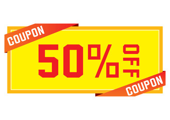 割引クーポンのイラスト