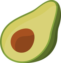 avocado fruit illustration