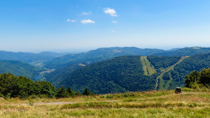 Fototapeta na wymiar Paysage estival dans les montagnes des Vosges