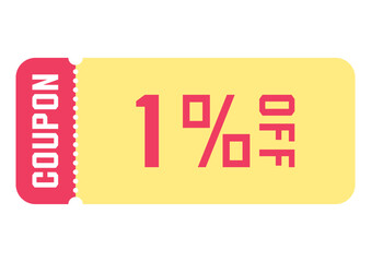 割引クーポンのイラスト