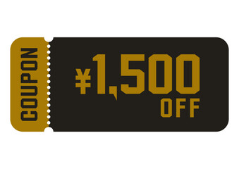 割引クーポンのイラスト