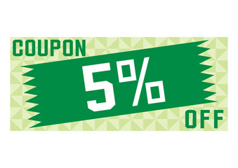 割引クーポンのイラスト