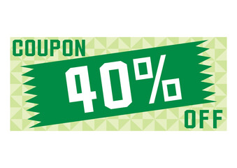 割引クーポンのイラスト