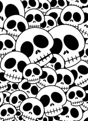 pattern with skulls