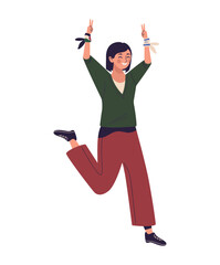 Fototapeta premium israel and palestine flags in activist hands