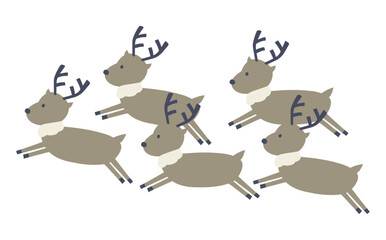 group of reindeer