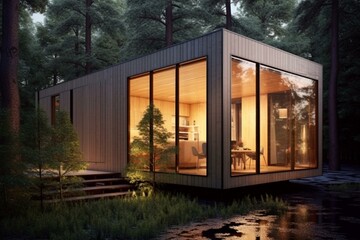 An aesthetically pleasing compact dwelling. Generative AI