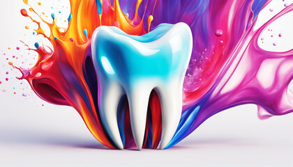 Tooth Spectrum Splashy Dental Artwork