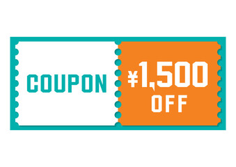 割引クーポンのイラスト