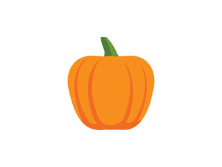 pumpkin flat icon vector , halooween pumpkin	
