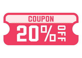 割引クーポンのイラスト