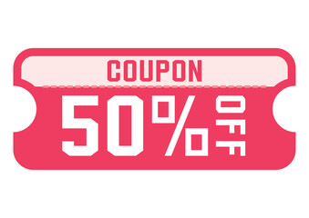 割引クーポンのイラスト