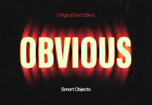 Shaking Text Effect Mockup