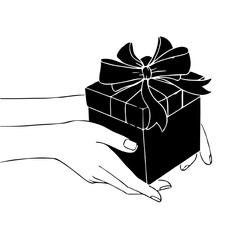 hand holding a gift