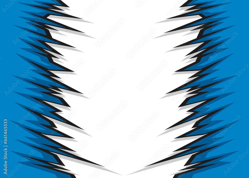 Poster abstract background with jagged spike pattern and with some copy space area