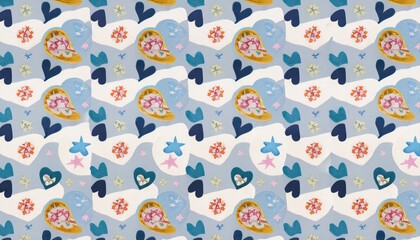 Baby pattern background