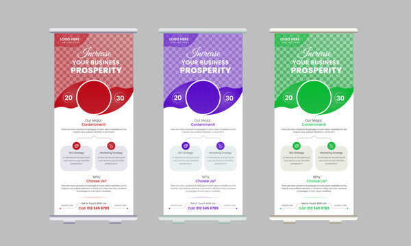 Modern Business Roll-Up Banner Design Template