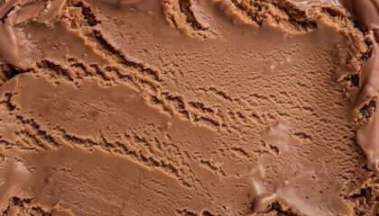 Homemade chocolate ice cream texture