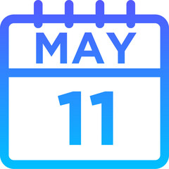 05-May - 11 Line Gradient Icon pictogram symbol visual illustration   