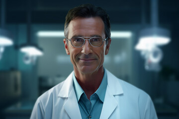 Fototapeta premium doctor adult man in a hospital