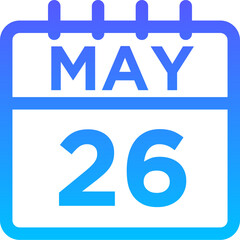 05-May - 26 Line Gradient Icon pictogram symbol visual illustration   