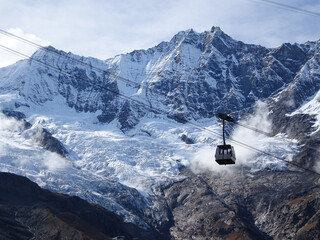 lift in the mountains, mountain railway