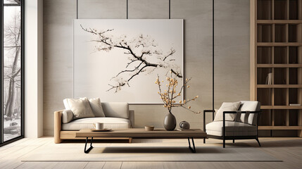 minimalist elegant living room