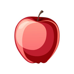 Vector Apple - Apple fruit. Organic nutrition healthy food. hand draw illustration. Apple Isolated on white background.
