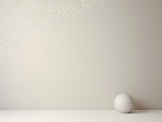A White Ball On A White Surface