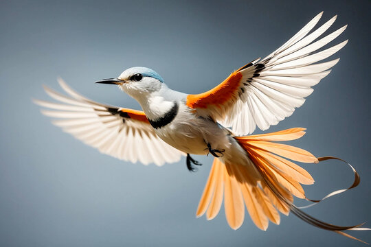 A natural bird’s beauty and motion, and incorporate a sense of elegance and freedom into the picture