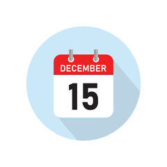 December 15 Concept Design. Vector Illustration.