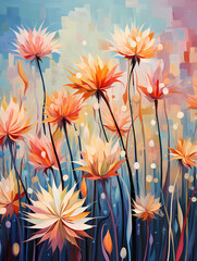 A Painting Of Flowers