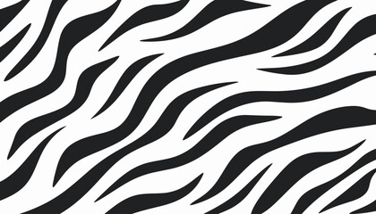 zebra skin pattern background. Vector illustration - obrazy, fototapety, plakaty