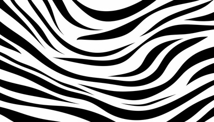 zebra skin pattern background. Vector illustration - obrazy, fototapety, plakaty