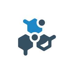 chemistry, science icon vector illustration